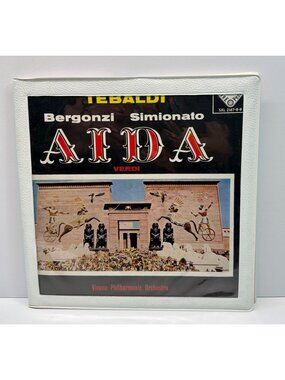 Tebaldi Aida Verdi DECCA SXL 2167-8-9 3LP Bergonzi Simionato Karajan Wallet Case